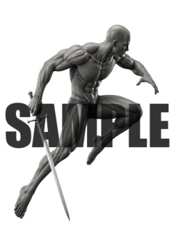 透過PNG素材｜アクションポーズ_ソード_0053 / Transparent PNG image material | Action_pose_Sword_0053