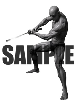 透過PNG素材｜アクションポーズ_ソード_0059 / Transparent PNG image material | Action_pose_Sword_0059