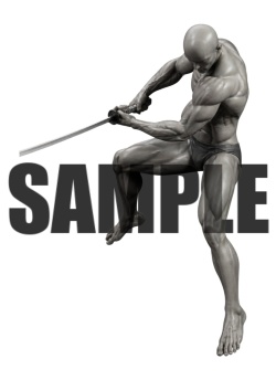 透過PNG素材｜アクションポーズ_ソード_0059 / Transparent PNG image material | Action_pose_Sword_0059