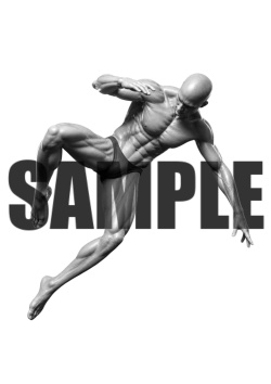 透過PNG素材｜アクションポーズ_ファイティング_0023 / Transparent PNG image material | Action_pose_Fighting_0023