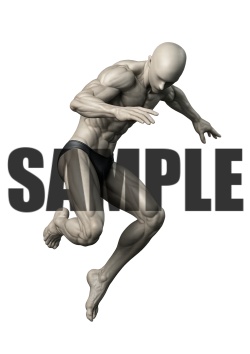 透過PNG素材|アクションポーズ_ファイティング_0024 / Transparent PNG image material | Action_pose_Fighting_0024