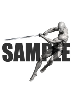 透過PNG素材|アクションポーズ_ソード_0060 / Transparent PNG image material | Action_pose_Sword_0060