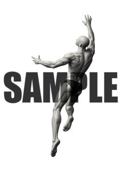 透過PNG素材|アクションポーズ_ダイナミック_0012 / Transparent PNG image material | Action_pose_Dynamic_0012