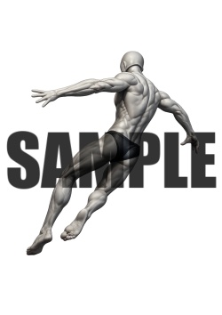 透過PNG素材|アクションポーズ_ダイナミック_0007 / Transparent PNG image material | Action_pose_Dynamic_0007