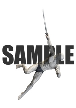 透過PNG素材|アクションポーズ_ソード_0063 / Transparent PNG image material | Action_pose_Sword_0063