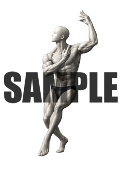 透過PNG素材|アクションポーズ_ドラマティック_0032 / Transparent PNG image material | Action_pose_Dramatic_0032