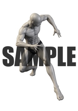 透過PNG素材|アクションポーズ_ダイナミック_0014 / Transparent PNG image material | Action_pose_Dynamic_0014