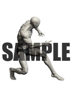 透過PNG素材|アクションポーズ_ダイナミック_0015 / Transparent PNG image material | Action_pose_Dynamic_0015