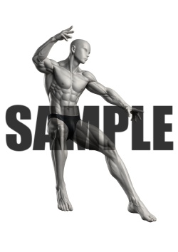 透過PNG素材｜アクションポーズ_ダイナミック_0016 / Transparent PNG image material | Action_pose_Dynamic_0016