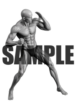 透過PNG素材｜アクションポーズ_ファイティング_0026 / Transparent PNG image material | Action_pose_Fighting_0026