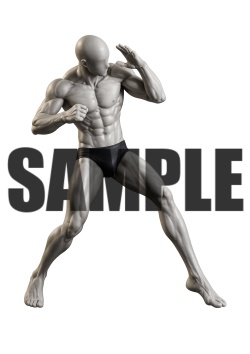 透過PNG素材｜アクションポーズ_ファイティング_0026 / Transparent PNG image material | Action_pose_Fighting_0026