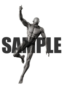 透過PNG素材｜アクションポーズ_ダイナミック_0017 / Transparent PNG image material | Action_pose_Dynamic_0017