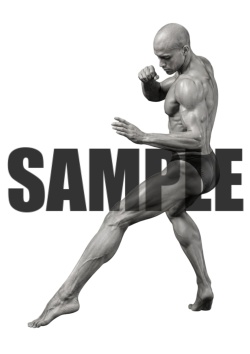 透過PNG素材｜アクションポーズ_ファイティング_0027 / Transparent PNG image material | Action_pose_Fighting_0027