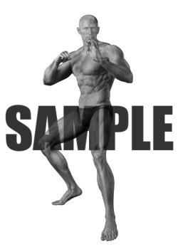 透過PNG素材｜アクションポーズ_ファイティング_0028 / Transparent PNG image material | Action_pose_Fighting_0028