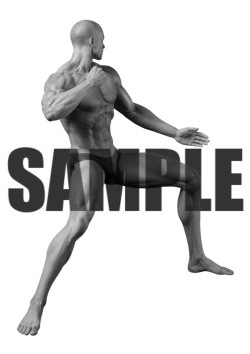 透過PNG素材|アクションポーズ_ファイティング_0032 / Transparent PNG image material | Action_pose_Fighting_0032