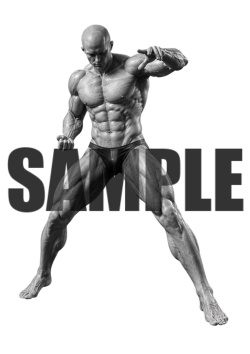 透過PNG素材｜アクションポーズ_ファイティング_0035 / Transparent PNG image material | Action_pose_Fighting_0035
