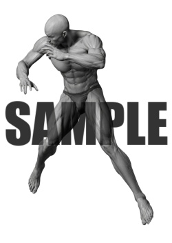 透過PNG素材｜アクションポーズ_ファイティング_0041 / Transparent PNG image material | Action_pose_Fighting_0041