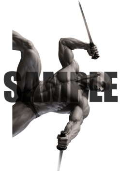 透過PNG素材｜アクションポーズ_ソード_0010 / Transparent PNG image material | Action_pose_Sword_0010