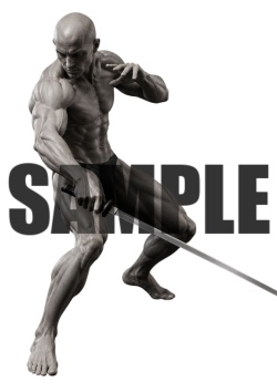 透過PNG素材｜アクションポーズ_ソード_0043 / Transparent PNG image material | Action_pose_Sword_0043