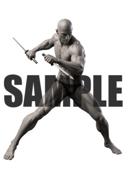透過PNG素材｜アクションポーズ_ソード_0018 / Transparent PNG image material | Action_pose_Sword_0018