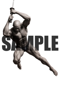 【パック販売】透過PNG素材|アクションポーズ_ソード_パック_0001 / Transparent PNG image material | Action_pose_Sword_Pack_0001