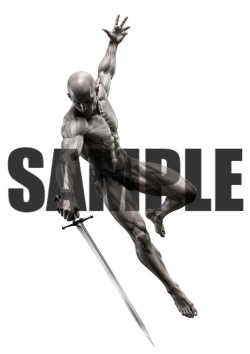 【パック販売】透過PNG素材|アクションポーズ_ソード_パック_0001 / Transparent PNG image material | Action_pose_Sword_Pack_0001