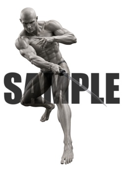 【パック販売】透過PNG素材|アクションポーズ_ソード_パック_0001 / Transparent PNG image material | Action_pose_Sword_Pack_0001