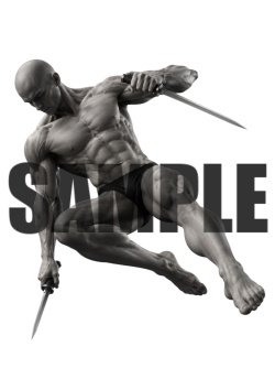 【パック販売】透過PNG素材|アクションポーズ_ソード_パック_0001 / Transparent PNG image material | Action_pose_Sword_Pack_0001