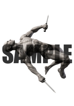 【パック販売】透過PNG素材|アクションポーズ_ソード_パック_0001 / Transparent PNG image material | Action_pose_Sword_Pack_0001