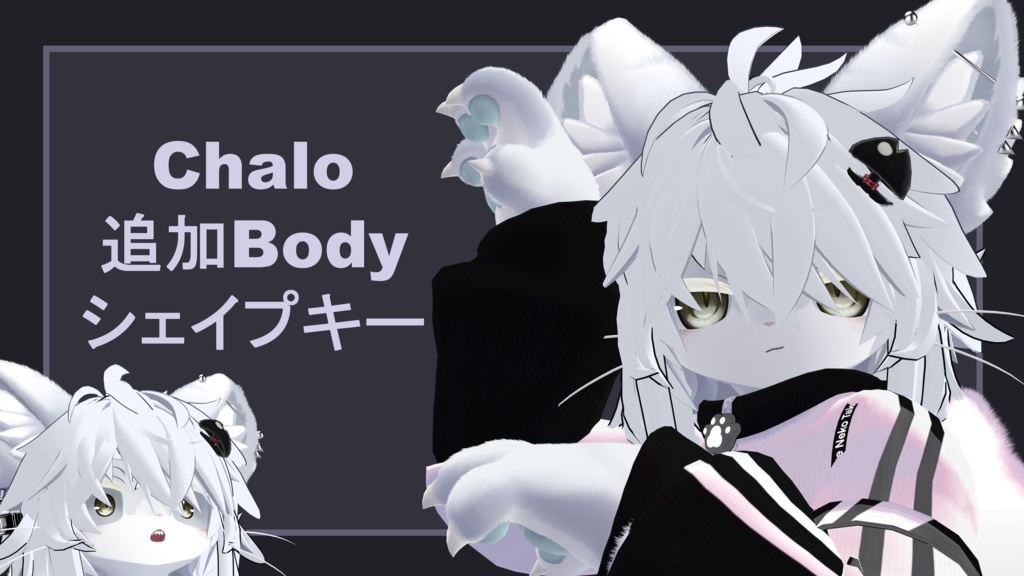 Chalo追加Bodyシェイプキー + おまけアニメーション