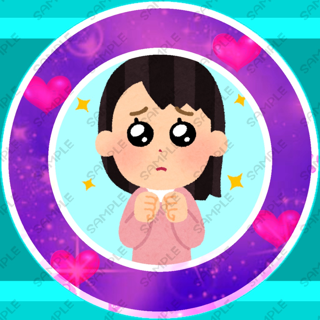 ハート柄アイコンリング