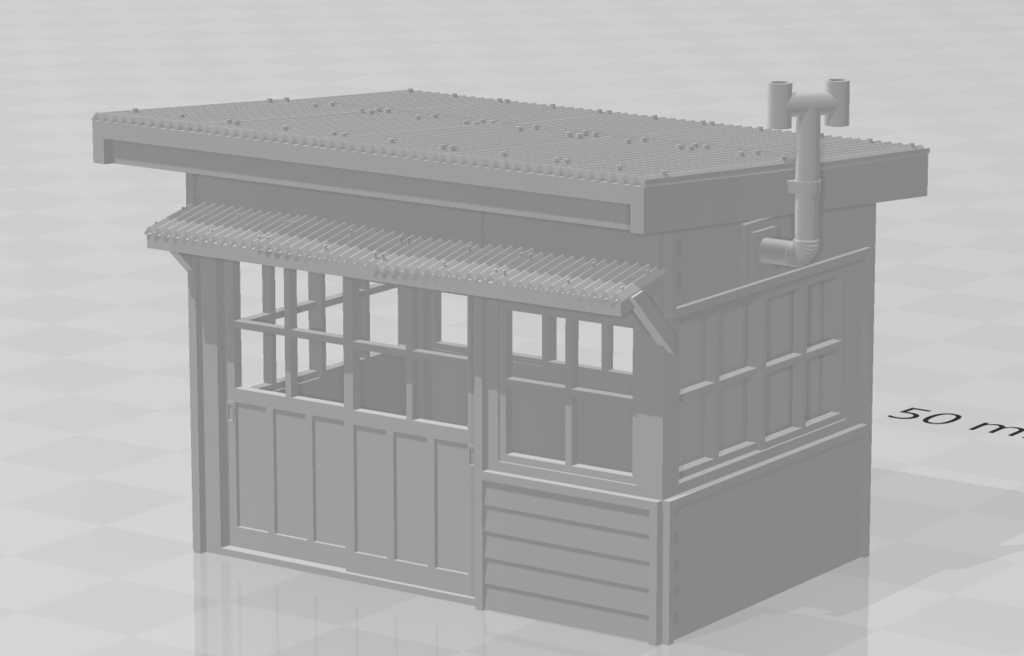 駅構内詰所（３Dモデリング　STLデータ）