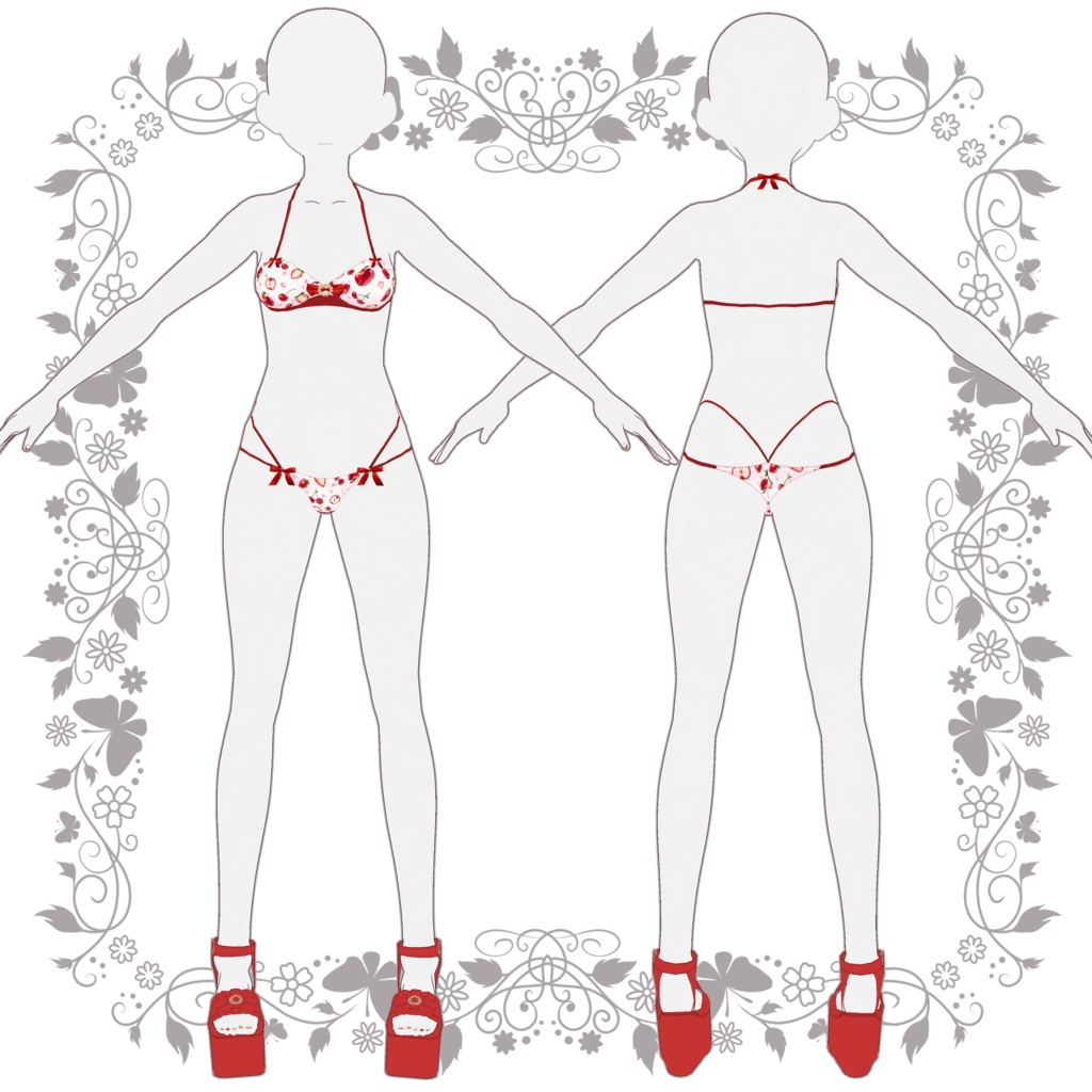 【VRoid向けテクスチャ】StuddedKiss