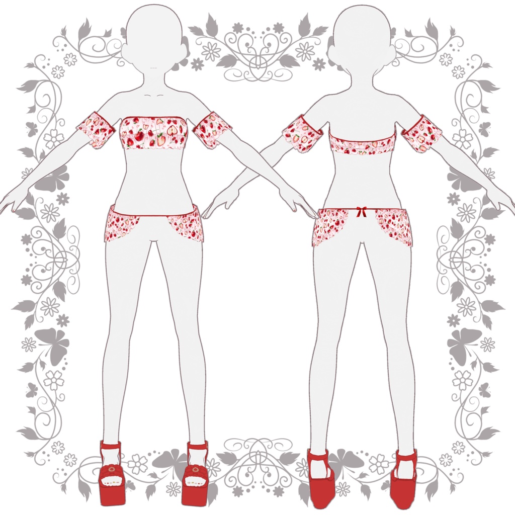 【VRoid向けテクスチャ】StuddedKiss