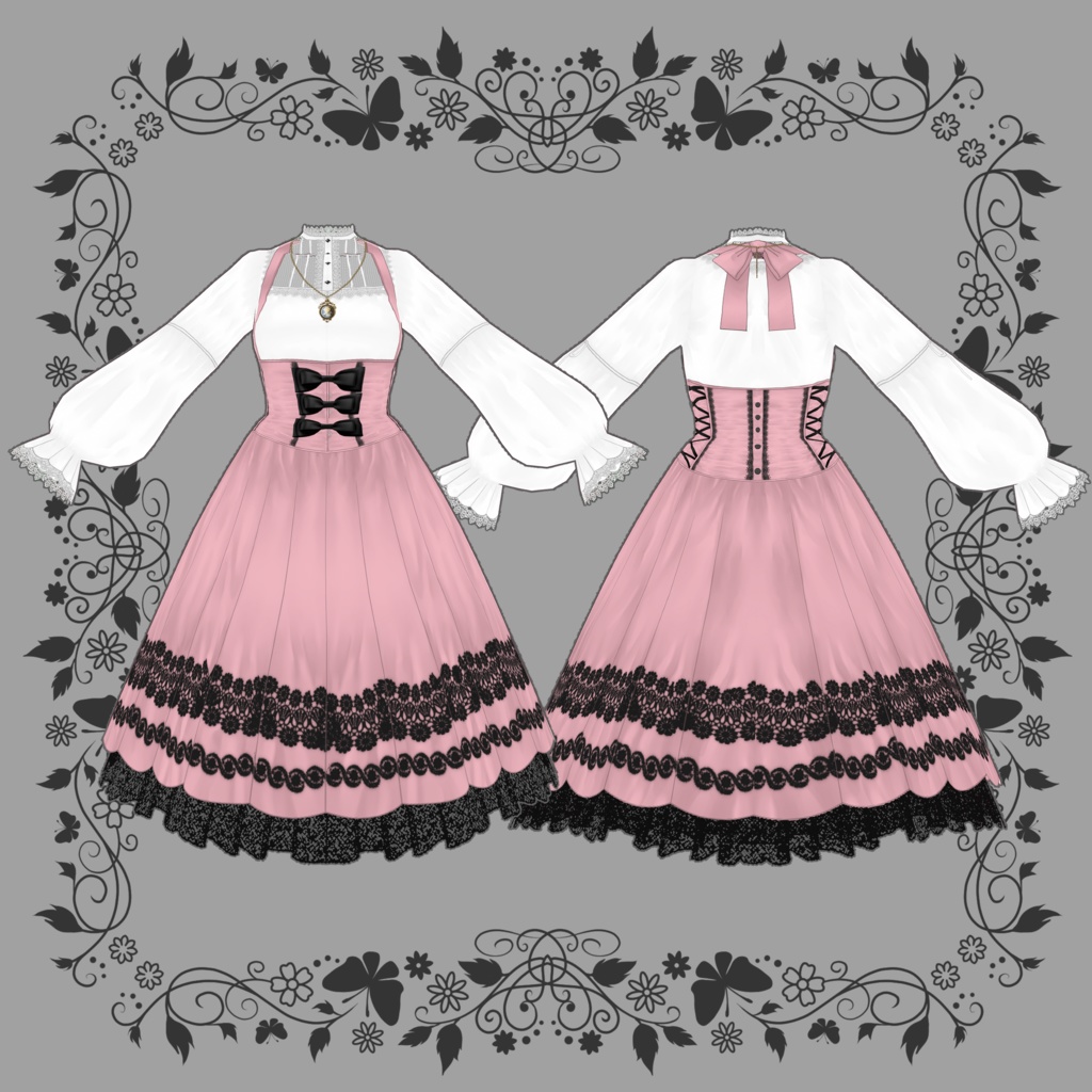 【VRoid向けテクスチャ】HumbleRose