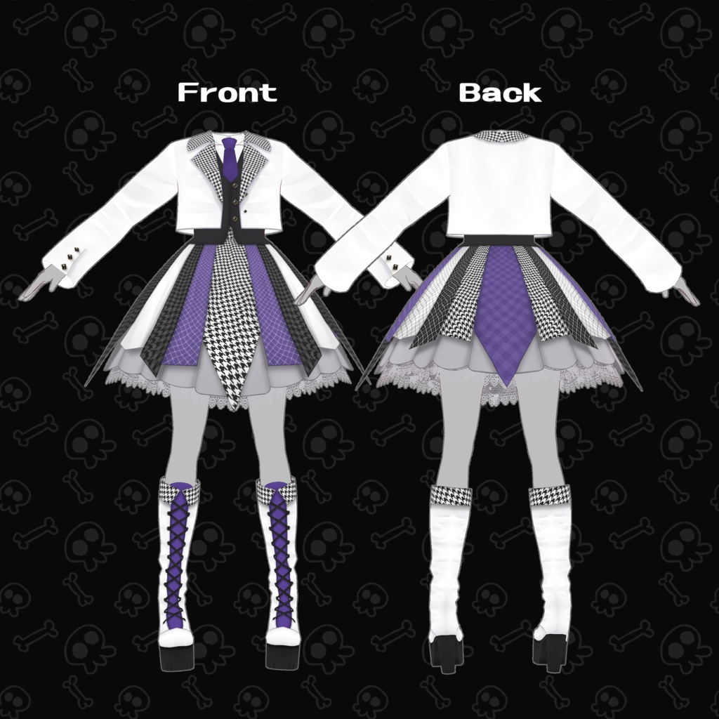 【VRoid向けテクスチャ】Chameleon【無料】