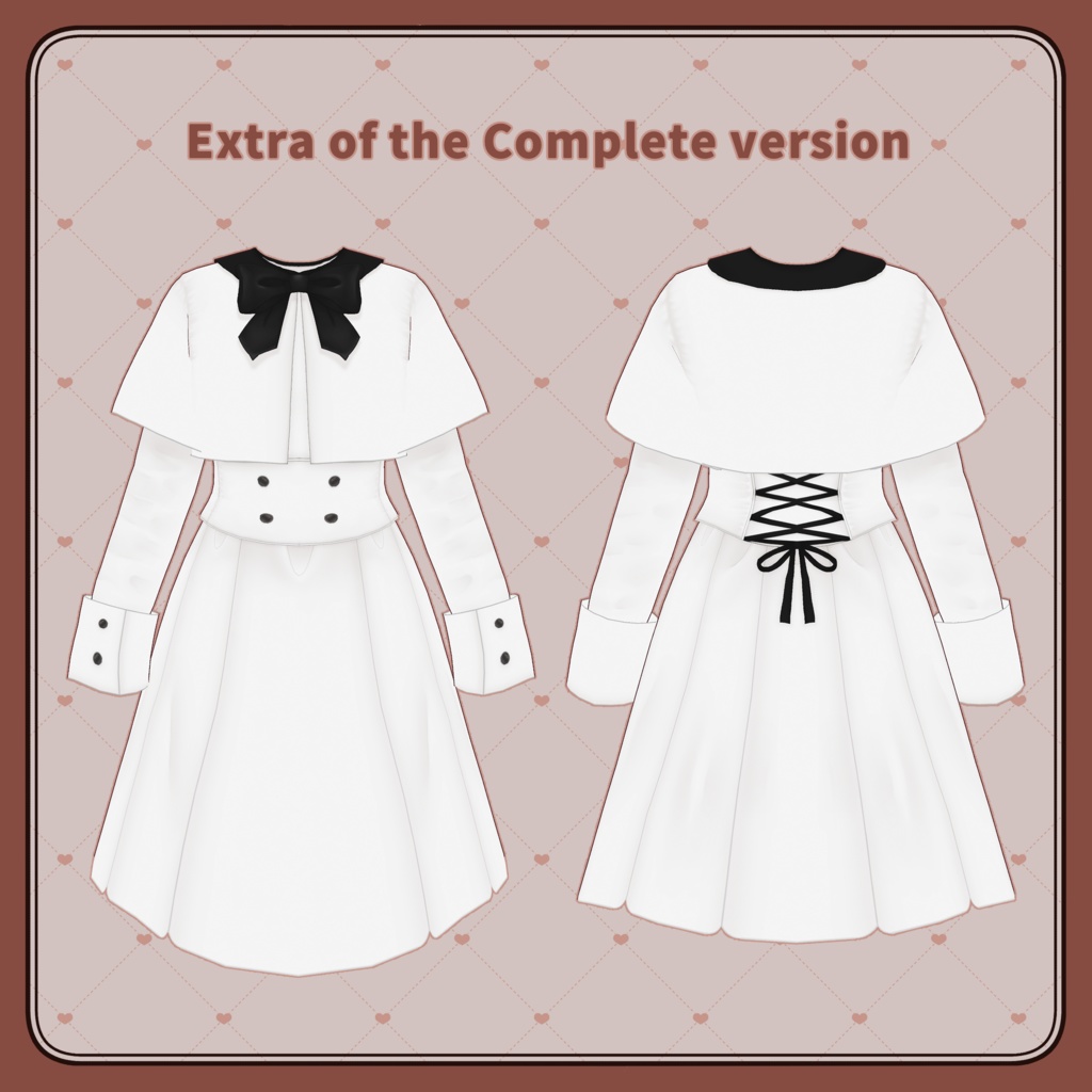 【VRoid向けテクスチャ】Classicalcheckcoat