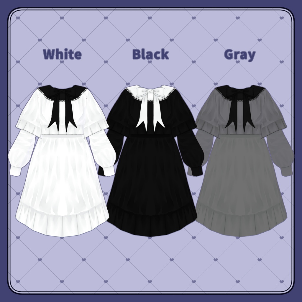 【VRoid向けテクスチャ】SimpleNegligee