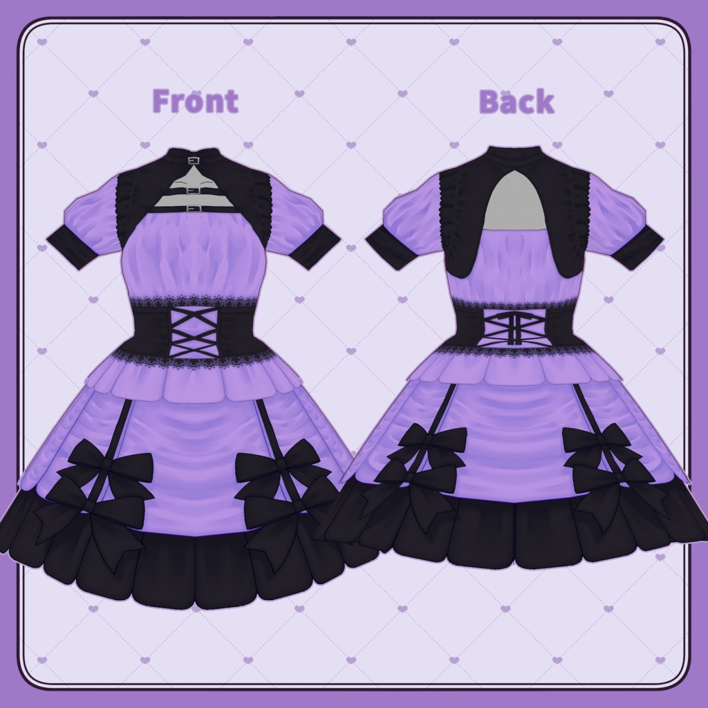 【VRoid向けテクスチャ】RibbonKitty