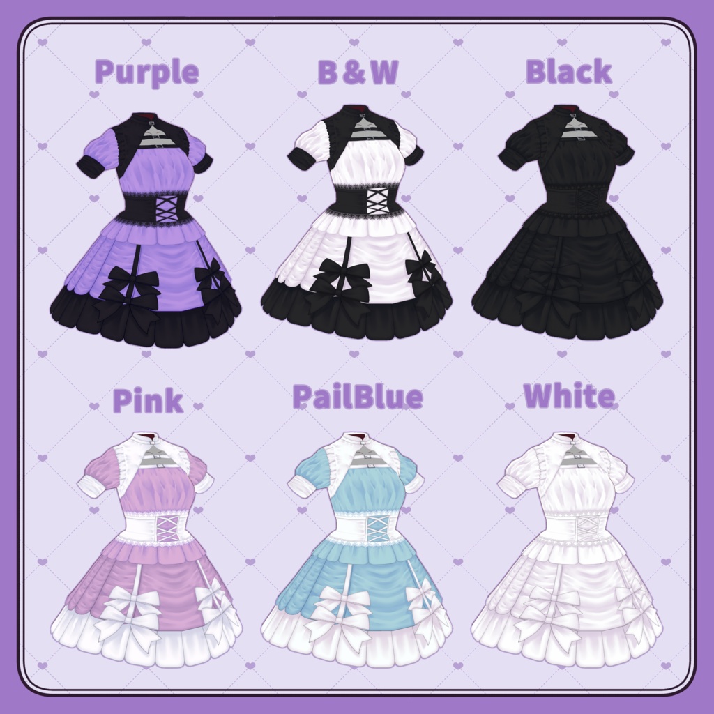 【VRoid向けテクスチャ】RibbonKitty