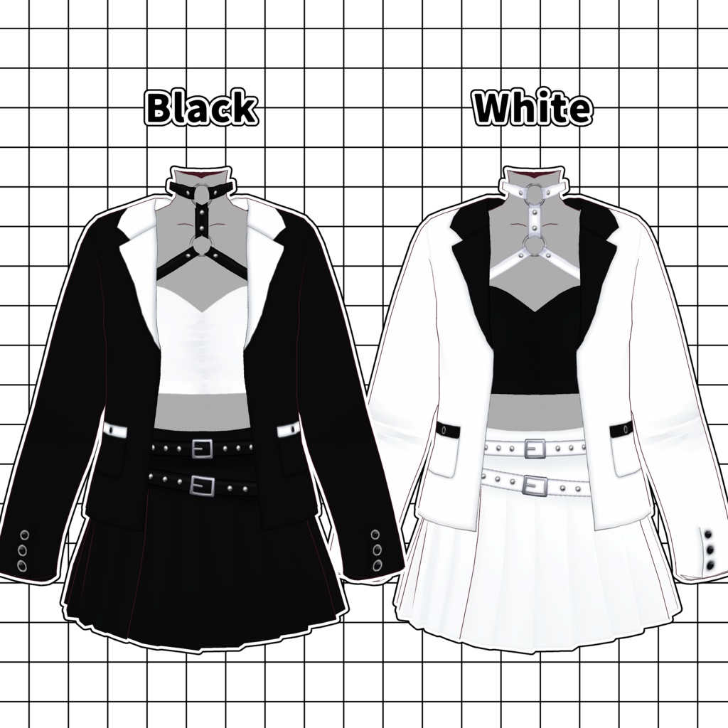 【VRoid向けテクスチャ】Spike♡Heart