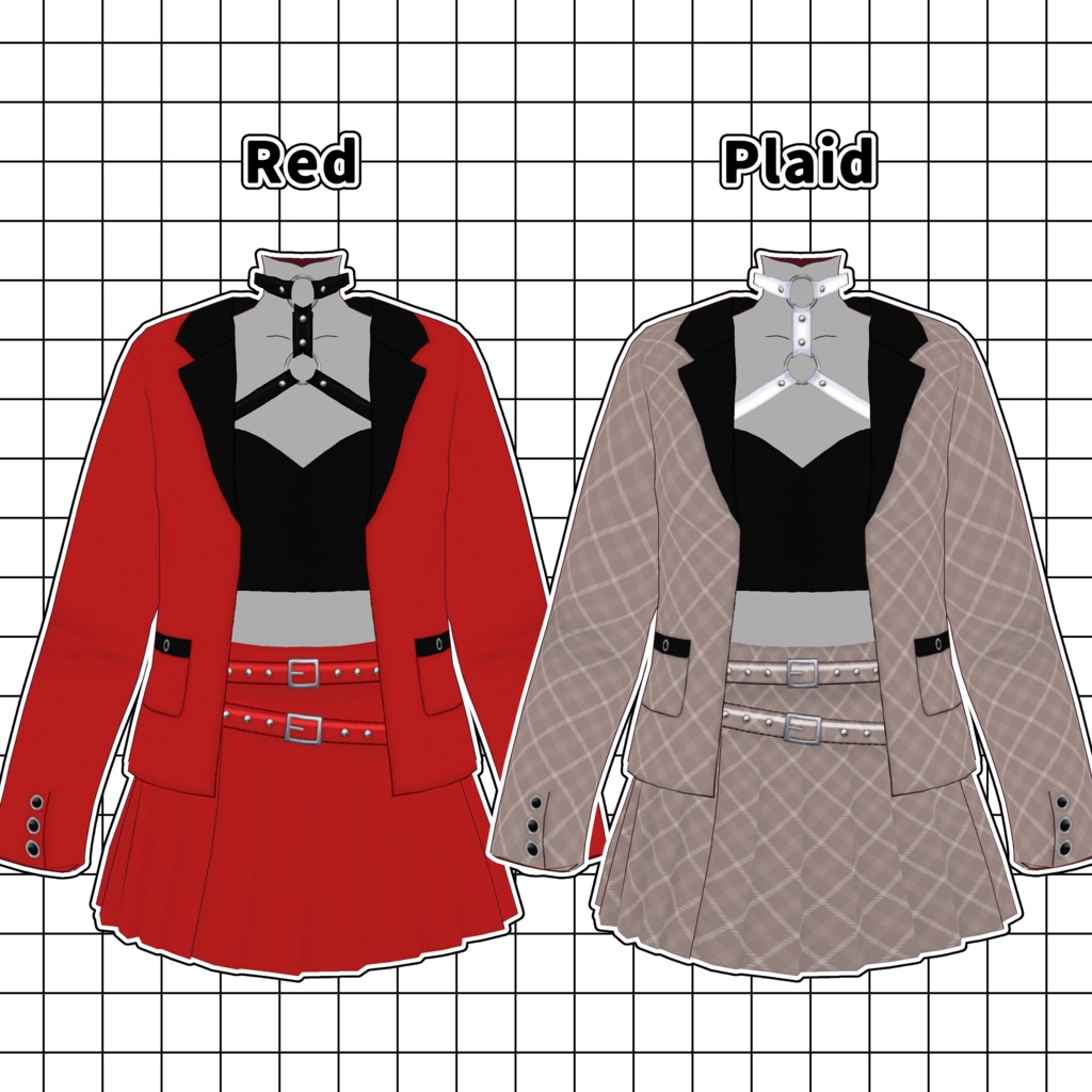 【VRoid向けテクスチャ】Spike♡Heart