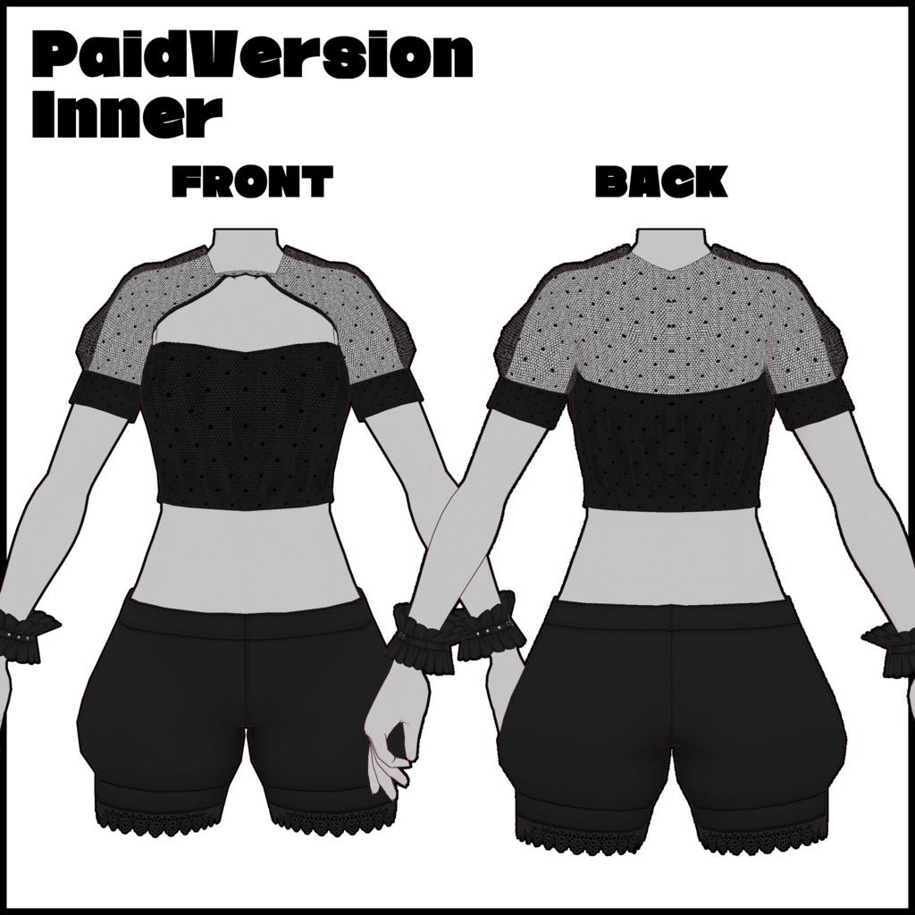 【VRoid向けテクスチャ】地下アイドル風ワンピース【無料あり】