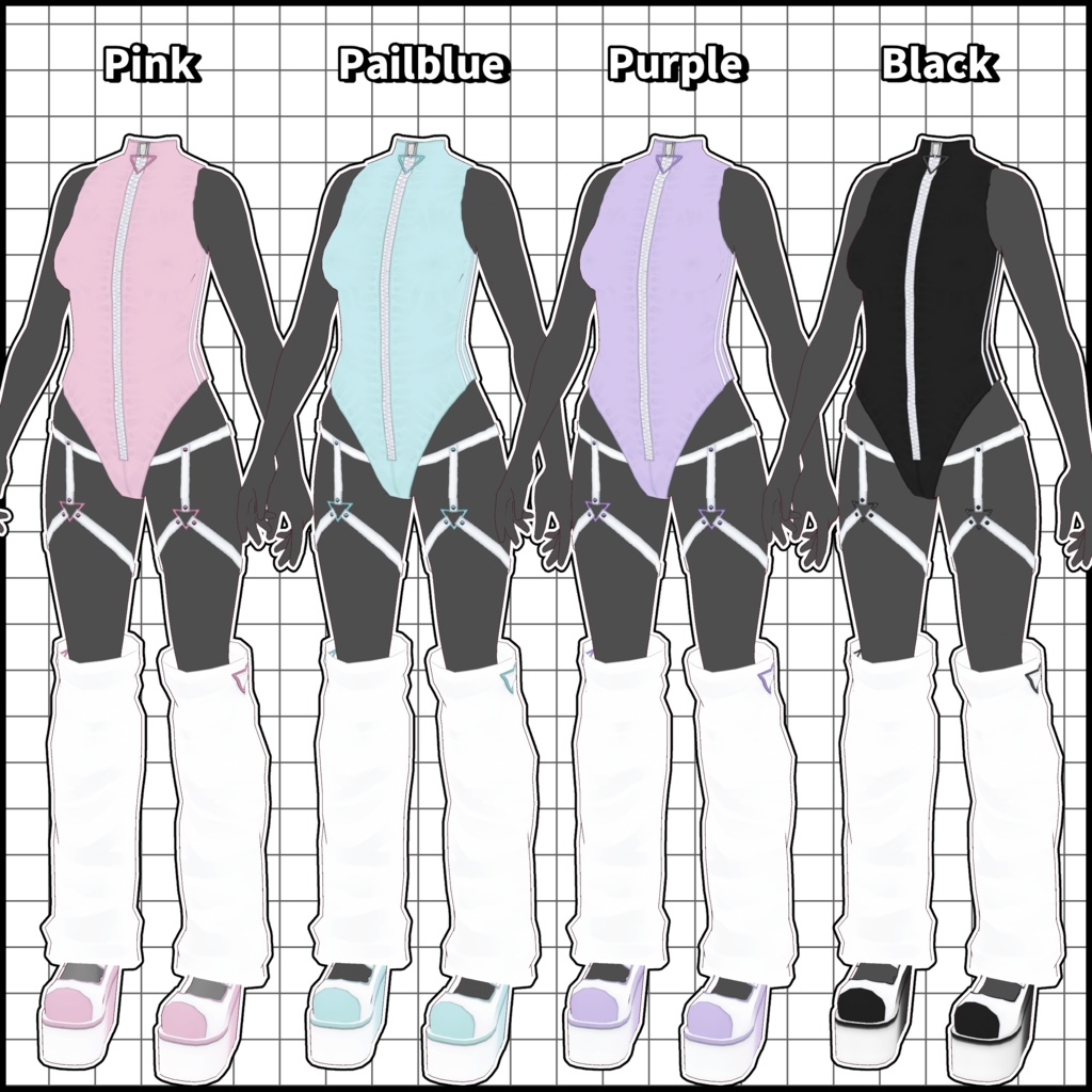 【VRoid向けテクスチャ】サブカルジャージ風水着