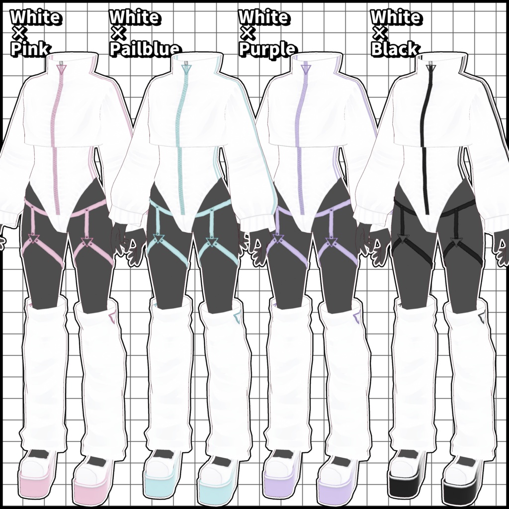 【VRoid向けテクスチャ】サブカルジャージ風水着