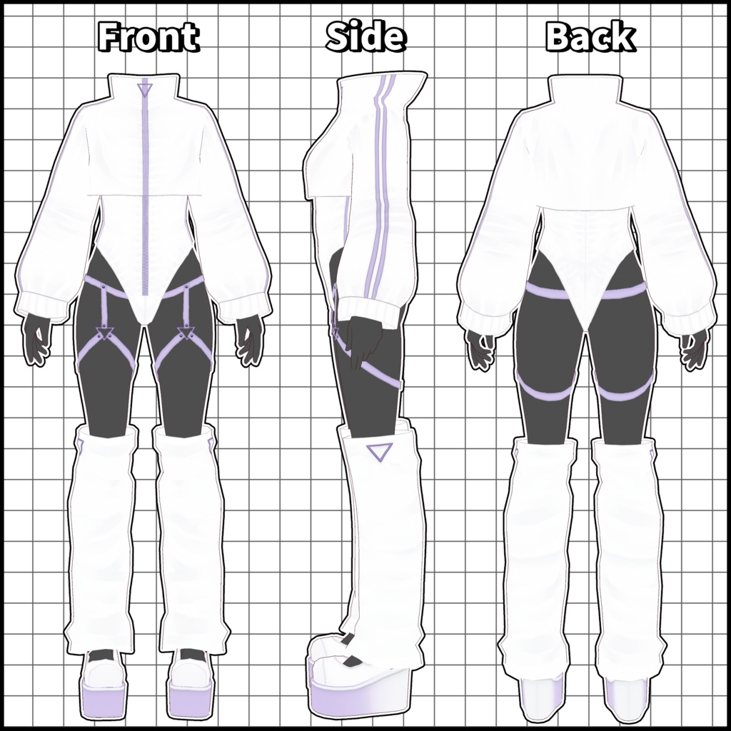 【VRoid向けテクスチャ】サブカルジャージ風水着