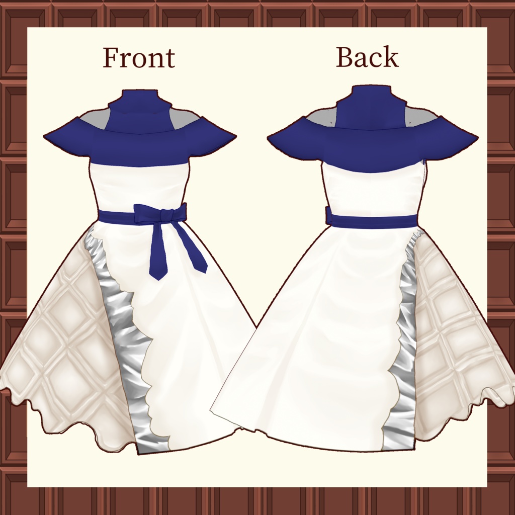 【VRoid向けテクスチャ】SweetChocolateWrapping