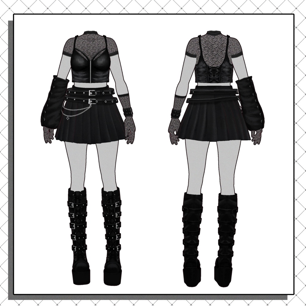 【VRoid向けテクスチャ】MetallicStar