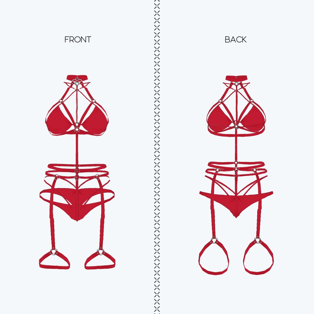 【VRoid向けテクスチャ】SummertimeRoomwear