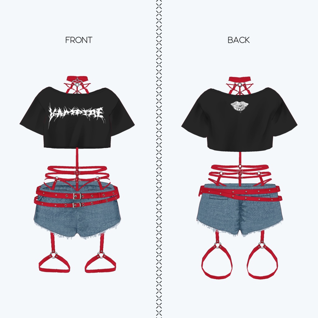 【VRoid向けテクスチャ】SummertimeRoomwear